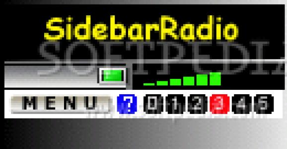 Sidebar Radio Vista Gadget screenshot