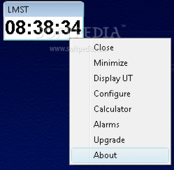 Sidereal Clock screenshot