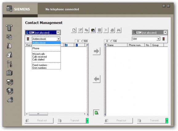 Siemens Data Suite for S55 and M55 screenshot