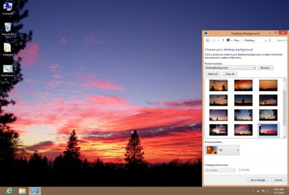 Sierra Sunsets Theme screenshot