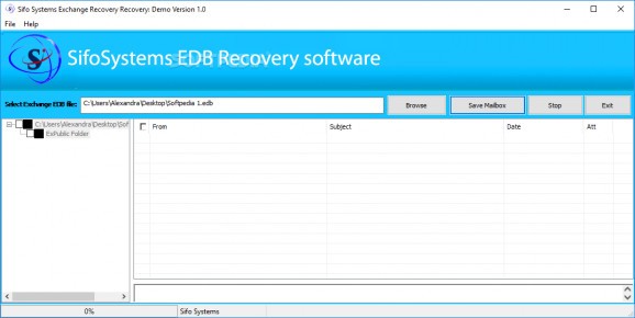 SifoSystems EDB Recovery screenshot