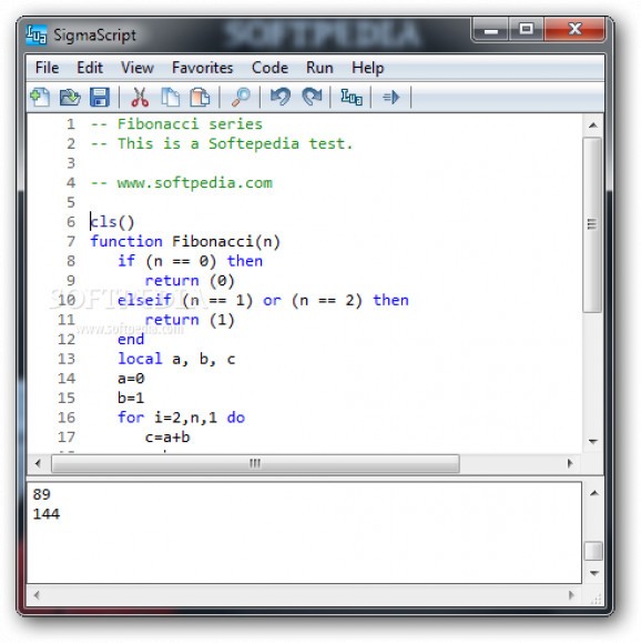 SigmaScript screenshot