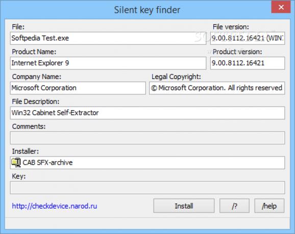 Silent key finder screenshot
