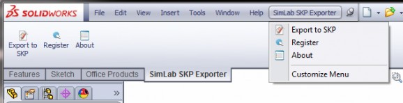 SimLab SKP Exporter for SolidWorks screenshot