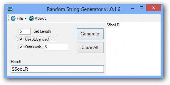 Random String Generator screenshot