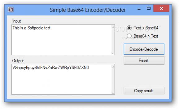 Simple Base64 Encoder/Decoder screenshot