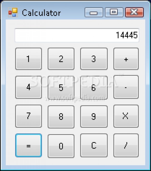 Simple C Sharp Calculator screenshot