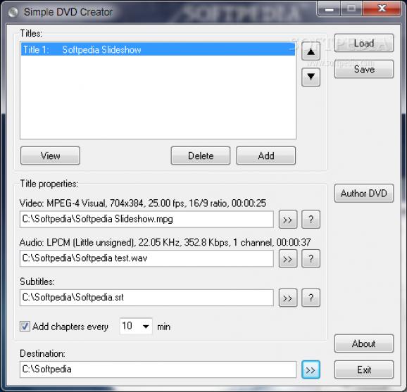 Simple DVD Creator screenshot