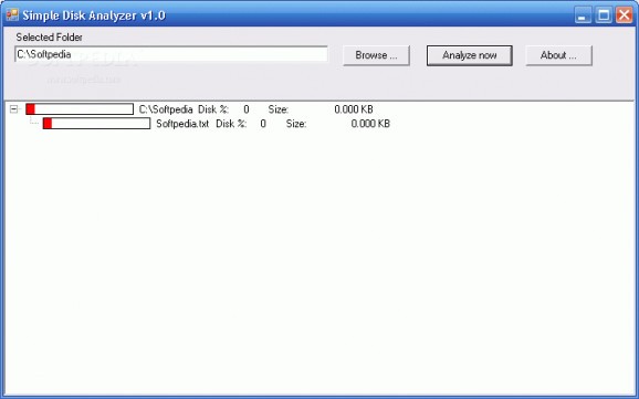 Simple Disk Analyzer screenshot