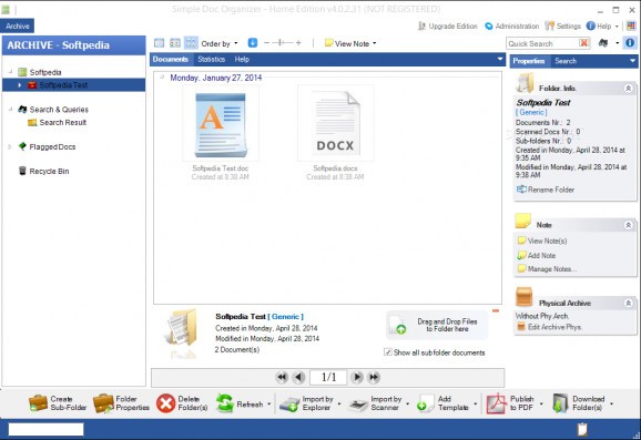 Simple Doc Organizer Home Edition screenshot