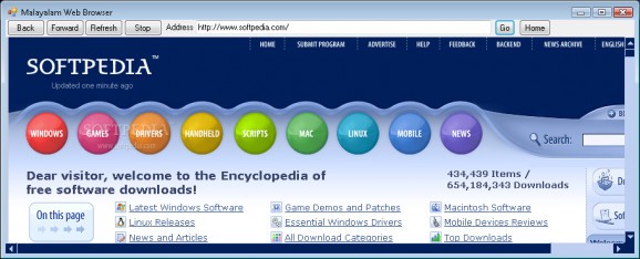 Simple Malayalam Browser screenshot