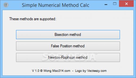 Simple Numerical Methods Calculator screenshot