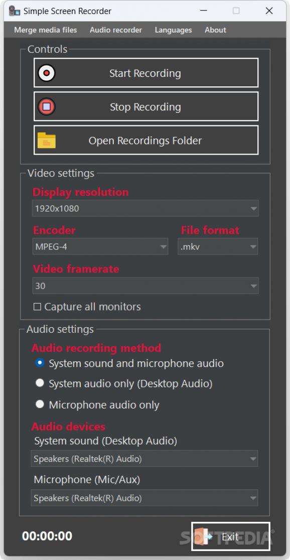 Simple Screen Recorder screenshot