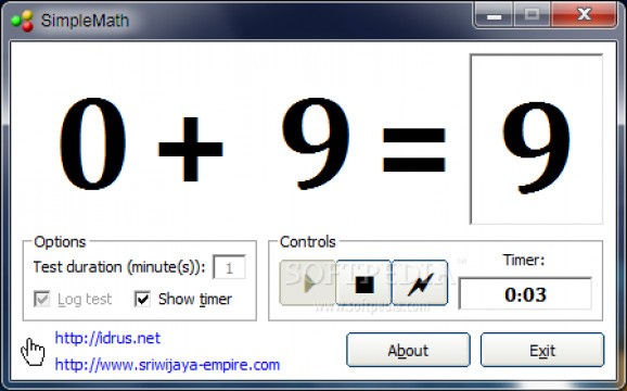 SimpleMath screenshot
