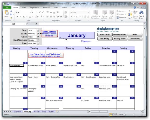 Simpleplanning Calendar Planner screenshot