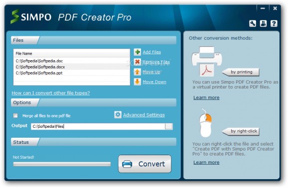 Simpo PDF Creator Pro screenshot