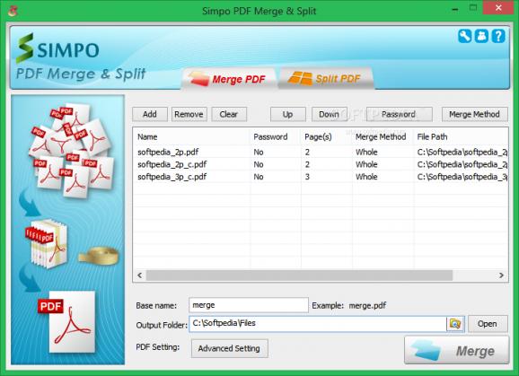 Simpo PDF Merge and Split screenshot