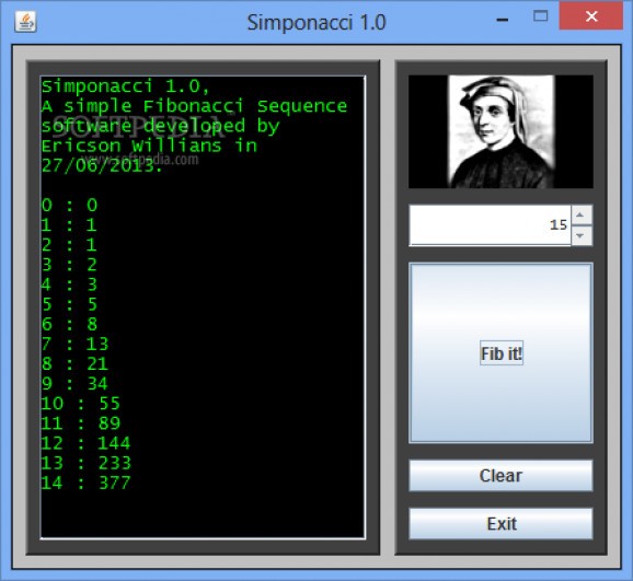 Simponacci screenshot