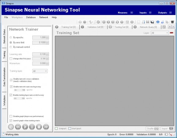 Sinapse Neural Networking Tool screenshot