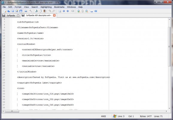 Sintegrial Text Editor screenshot