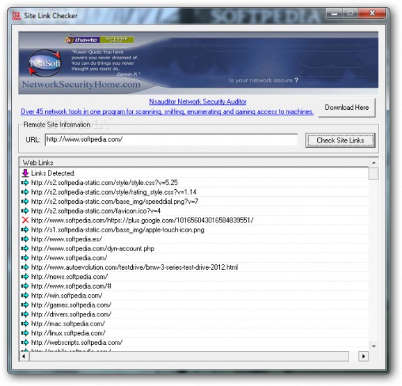 SiteLinkChecker screenshot