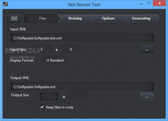 Skin Resizer Tool screenshot