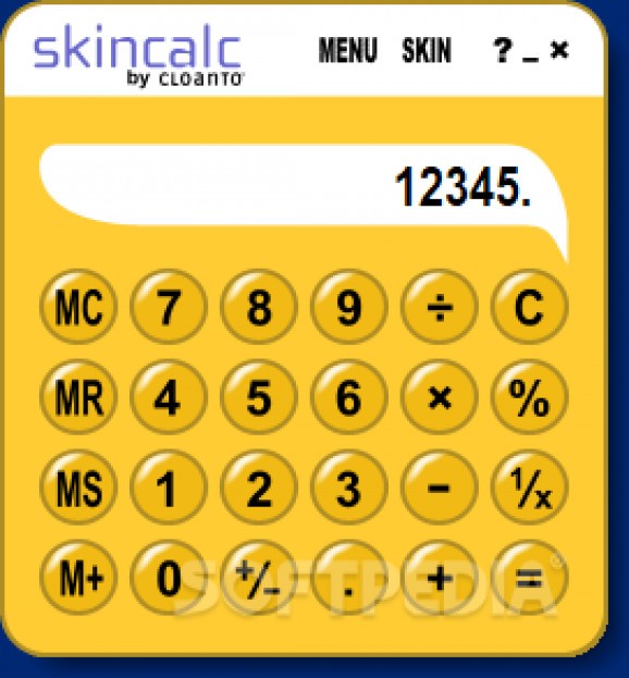 SkinCalc screenshot