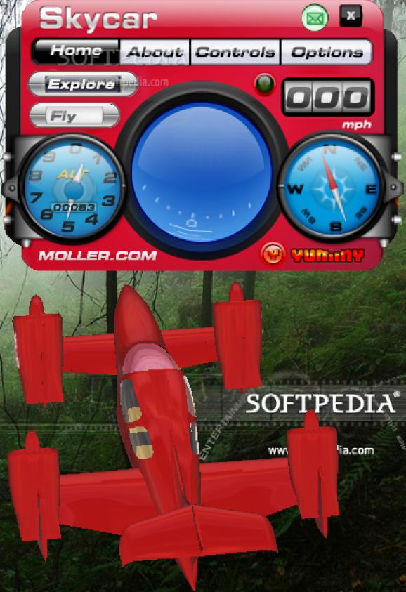 SkyCar 3D Desktop Toy screenshot