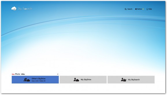 SkySearch for Windows 8 screenshot