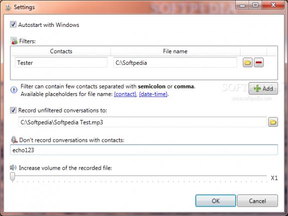 Skype Auto Recorder screenshot