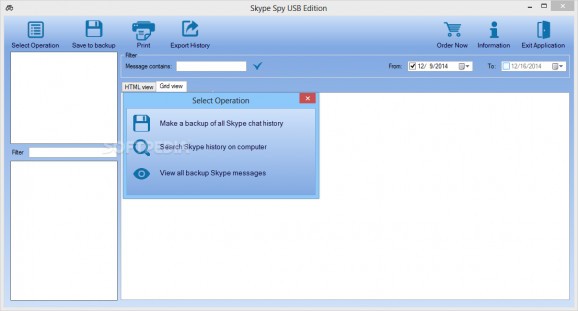 Skype Spy USB Edition screenshot