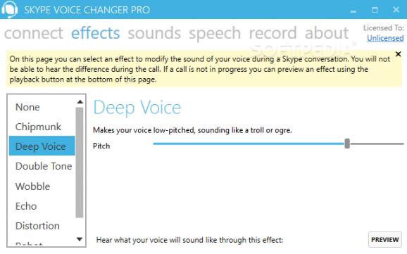 Skype Voice Changer Pro screenshot