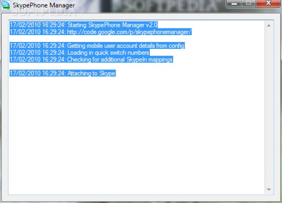 SkypePhone Manager screenshot