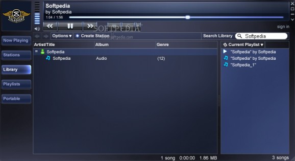 Slacker Software Player screenshot