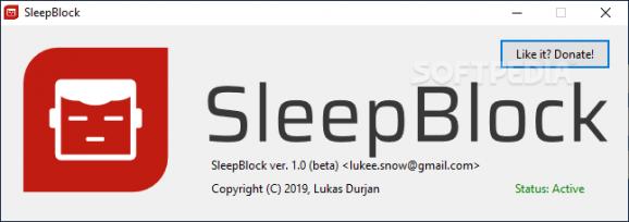 SleepBlock screenshot