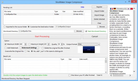 SliceMaker Image Compressor screenshot
