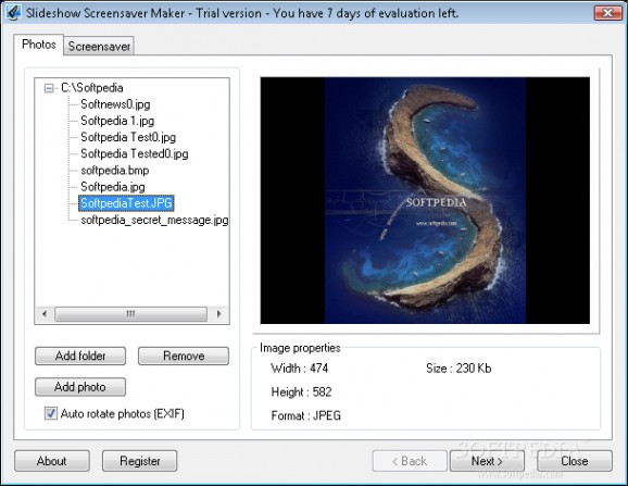 Slideshow Screensaver Maker screenshot