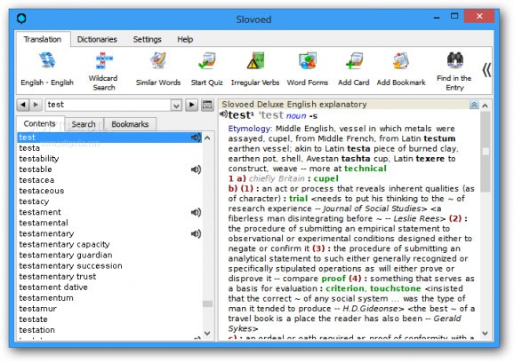 SlovoEd Deluxe English Explanatory dictionary screenshot