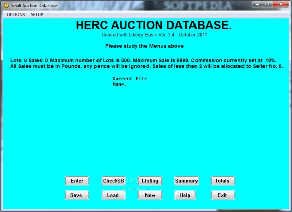Small Auction DBs screenshot