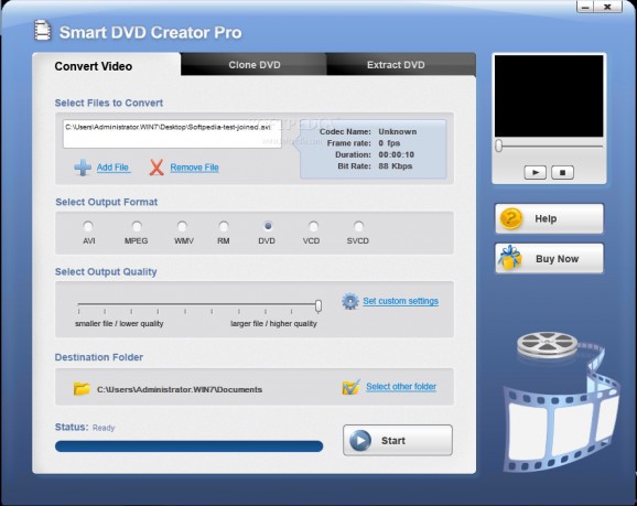 Smart DVD Creator Pro screenshot
