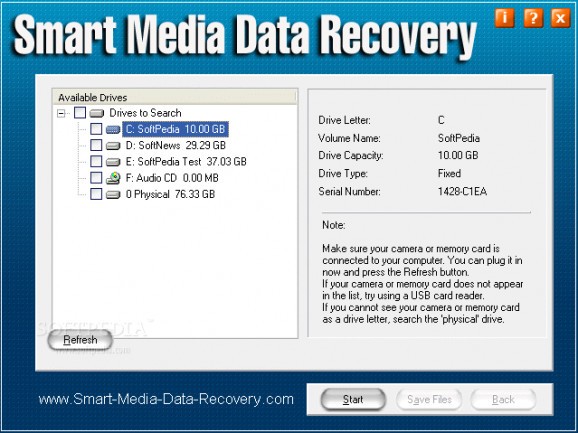 Smart Media Data Recovery screenshot