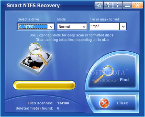 Smart NTFS Recovery screenshot