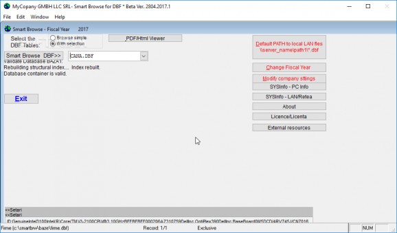 SmartBrowser for dbf screenshot