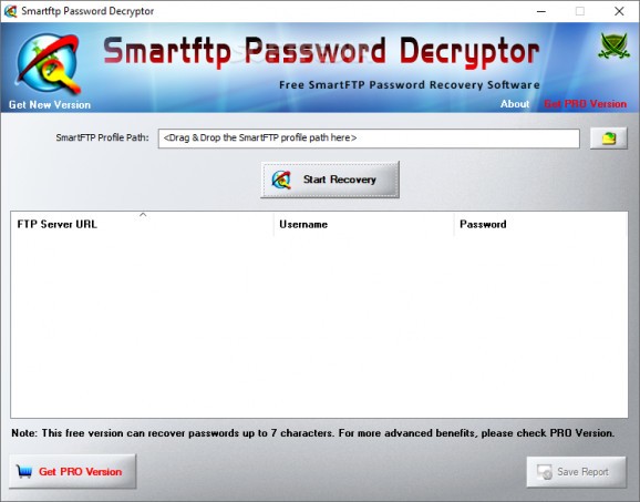 Smartftp Password Decryptor screenshot