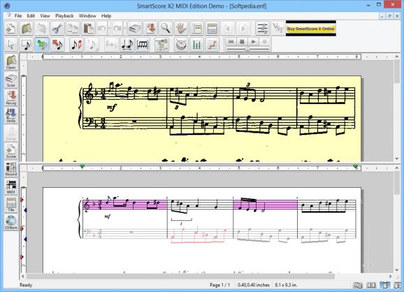 SmartScore X2 MIDI Edition screenshot