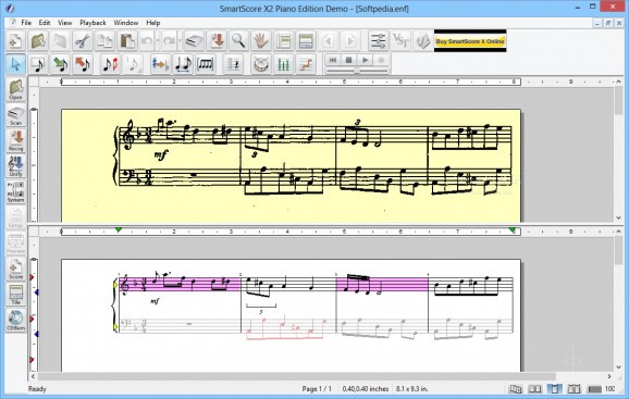 SmartScore X2 Piano Edition screenshot