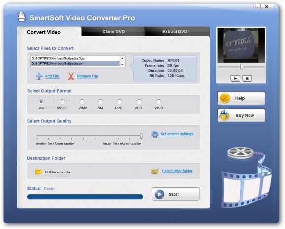 SmartSoft Video Converter Pro screenshot