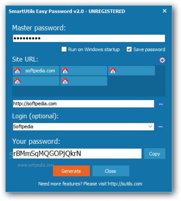 SmartUtils Easy Password screenshot