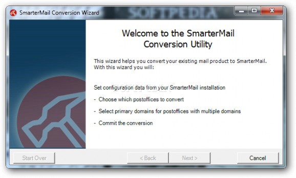 SmarterMail Conversion Wizard for MailEnable screenshot
