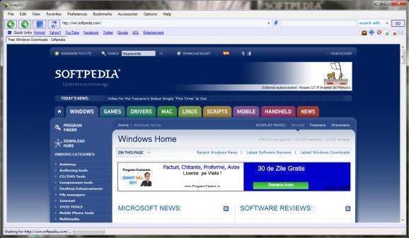 SnapSO Web Browser screenshot